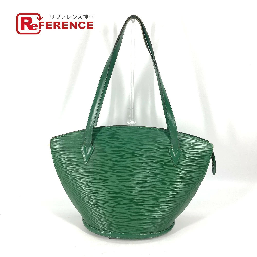 Louis Vuitton Bag Shopping Epi Jacques Saint Handbag Green Borneo Tote Shoulder - Picture 2 of 15
